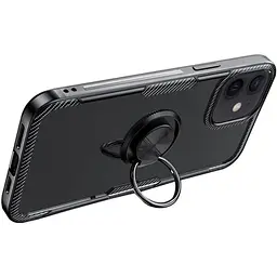 Чохол Primolux Ring Magnetic Stand для Apple iPhone 12 Mini Black - мініатюра 2