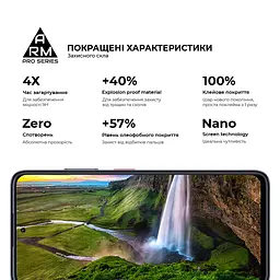 Захисне скло на ZTE Nubia V60 з олеофобним покриттям, Pro, повне проклеювання, антистатичний і пиловідштовхуючий шар, 9H, самоклеючеся, 2.5D, на весь екран, антистатичний клей, ArmorStandart (ARM78907) - мініатюра 5