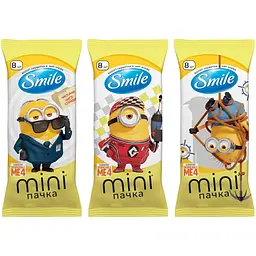 Вологі серветки Smile Ліцензійні герої Міньйони 8 шт. в асортименті - мініатюра 4