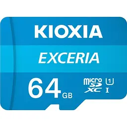 Карта пам'яті Kioxia MicroSDXC 64GB UHS-I Class 10 Exceria R100MB/s + SD-адаптер (LMEX1L064GG2)