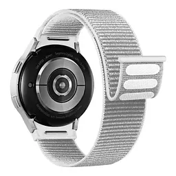 Ремінець ArmorStandart Nylon Band для Samsung Galaxy Watch 7 / FE / 6 / 6 Classic / 5 / 5 Pro / 4 / 4 Classic White (ARM86852)