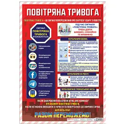 Повітряна тривога. Плакат -