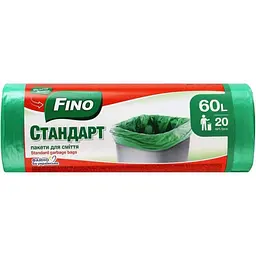 Пакети для сміття FINO 20шт 60л Cтандарт