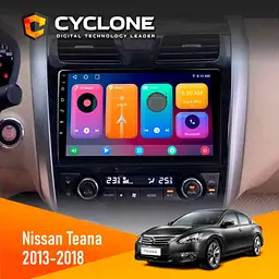 Штатна магнітола Nissan Teana 2013-2018 Cyclone C10-001 2x32 CPL Cyclone (НФ-00004426)