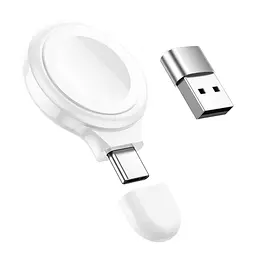 Зарядка QI Hoco portable wireless charger for iWatch CW36 Type-C/USB, 0.4A/2W