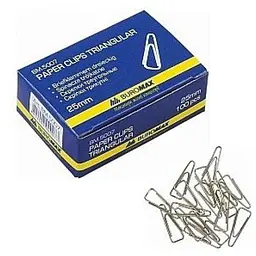 Скріпки канцелярські BuroMAX BM.5007 Різнокольоровий (4823078956330)(SC)