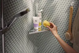 Полиця для ванної Hansgrohe AddStoris S кутовий кошик chrome 41761000 - мініатюра 2