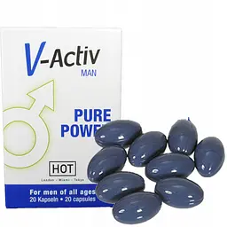 Чоловічі таблетки для продовження ерекції V-Activ For Men 20 шт.