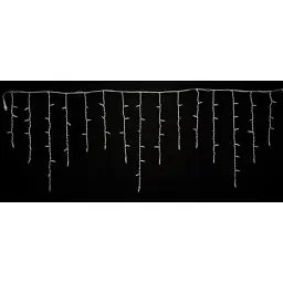 Гірлянда Delux ICICLE 100LED 2x0.7 м Жовтий flash Білий/Білий IP44 (90015181) - мініатюра 3