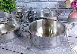 Набір посуду O.M.S. Collection 1023-S Silver 8 предметів - мініатюра 4