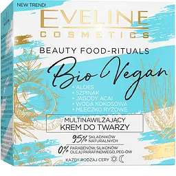 Глибоко зволожуючий крем для обличчя Eveline Beauty Food-Rituals Bio Vegan, 50 мл - мініатюра 3
