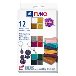 Набір пластики Effect Sparkle Colours 12х25 г Fimo (4007817096543)