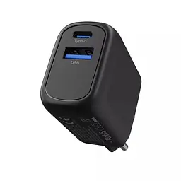 Зарядний адаптер блок живлення Proove Silicone Power Plus 30 W (Type-C+USB) WCSP3011001 чорний - мініатюра 3