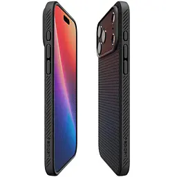 Чехол Spigen Liquid Air для iPhone 17 Pro Matte Black (ACS10331) + защитное стекло - мініатюра 6
