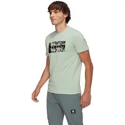 Футболка Mammut Trovat T-Shirt Logo M silver sage - мініатюра 3