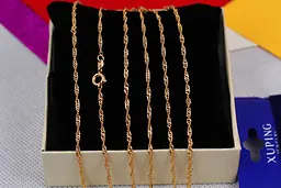 Ланцюг Xuping Jewelry Сингапур 35 см 2 мм золотистий