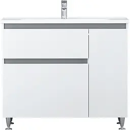 Тумба підлогова AM.PM X - Joy 100 см правостороння з умивальником (M85-FSR10036-WC10036WG38)