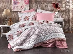 Комплект постільної білизни з компаньйоном (R-T9205) 1,5-спальний TAG tekstil pbe0037263 - мініатюра 1