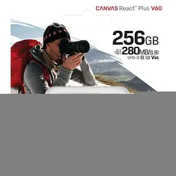 Карта пам'яті Kingston SDXC Canvas React Plus 256GB Class 10 UHS-II U3 V60 (SDR2V6/256GB) [120442] - мініатюра 3