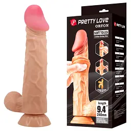 Фалоімітатор - Pretty Love Sliding Skin 9.4" Flesh - мініатюра 1