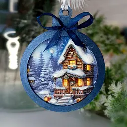 Творчий набір для створення 3-х ялинкових прикрас "Fairytale Christmas" FDCKW-051 - мініатюра 6