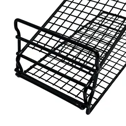 Полиця для взуття IKEA чорна металева підставка з регульованим нахилом 11х19х27 см - мініатюра 4
