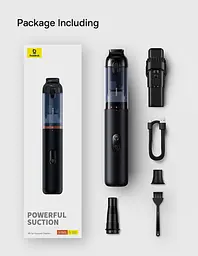 Бездротовий пилосос автомобільний Baseus A5 Air Car Vacuum Cleaner 12000pa (C30459500111-02) - мініатюра 10