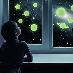 Набір сяючих 3D-наклейок 4M Glow Сонячна система (00-05423) - мініатюра 4