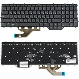 Клавіатура для ноутбука DELL (Alienware: Area 51m R2 M17 R2 M17 R3) rus чорний підсвічування клавіш (RGB)
