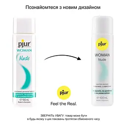 Лубрикант на водній основі pjur Woman Nude 100 мл, без консервантів, парабенів, гліцерину - мініатюра 3