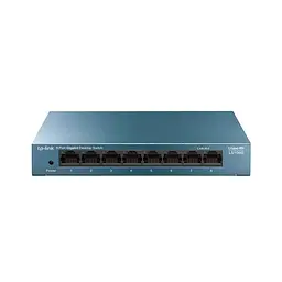 Комутатор TP-LINK LS108G, 8x100/1000 Mb/s, металевий корпус, некерований