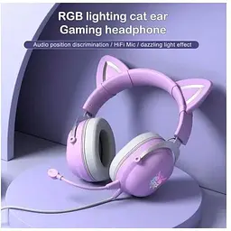 Навушники Onikuma Gaming CAT with LED X11 000008775-up - мініатюра 3