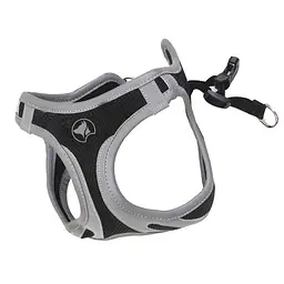 Шлея для собак нейлонова XS 30-33 см Croci Hiking Reflective чорна