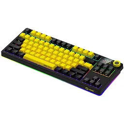 Клавіатура Lorgar KBP70TKLW Pro Wireless TKL EN/UA Black Yellow (LRG-KBP70TKLW-YL-US) - мініатюра 3