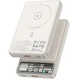 Павербанк Hoco Q18 Tourer 22.5 W 10000 mAh Milky white - мініатюра 2