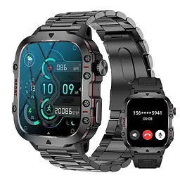 Смарт-годинник Smart Expert Nano Steel 2 ремінці Чорний (3203) - мініатюра 2