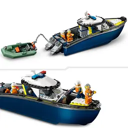 Конструктор LEGO City Переслідування на поліцейському катері 264 деталі (60456) - мініатюра 9
