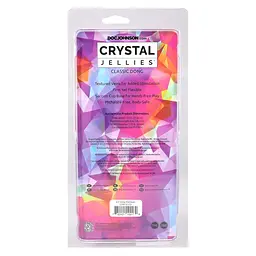 Ділдо Doc Johnson Crystal Jellies 8.5 Inch Classic Dong Rainbow, 21.6 см - мініатюра 6