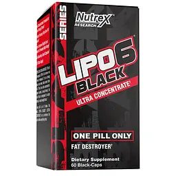 Жироспалювач Nutrex Research Lipo-6 Black Ultra Concentrate, 60 капсул