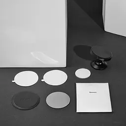 Тримач в машину Baseus Small Ears Series Magnetic Suction Bracket Vertical Type чорний (14522) - мініатюра 6