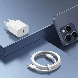 Адаптер живлення зарядний пристрій із кабелем Usams Fast Charger Kit OYXLTZ01 (CC226 + SJ711) - мініатюра 6