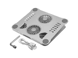 Підставка для ноутбука HiSmart SX-LS111B Silver (HS083298) - мініатюра 5