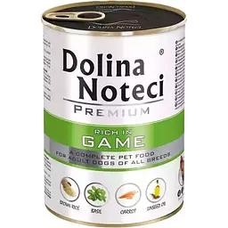 Вологий корм для собак Dolina Noteci Premium з дичиною 400 г - мініатюра 3