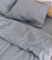 Постільна білизна полуторна Dushka Home Варена бавовна 20484 160х215 см сіра - мініатюра 4