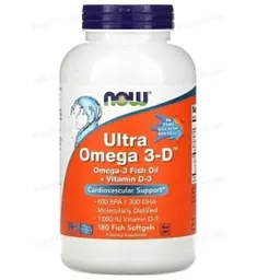 Omega 3-D Now Foods ULTRA у м'яких капсулах №180