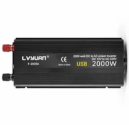 Інвертор Lvyuan F-2000A 12-230V 1000W/2000W модифікована синусоіда