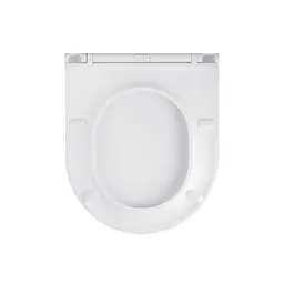Унітаз підвісний Kroner Harz WHI493736 RIMLESS безобідковий з сидінням Slim Duroplast / Soft-close / Quick relase (KH493736WHIR), Білий - мініатюра 12