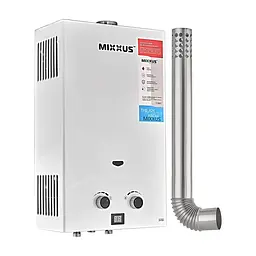 Газова колонка Mixxus GWH-0710 Basic Turbo White турбована 10 л/хв WH0028