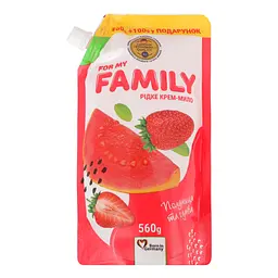Рідке крем-мило For My Family, полуниця-гуава, 560 мл - мініатюра 2