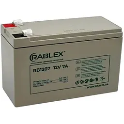 Аккумулятор свинцово-кислотный Rablex RB1207 аккумуляторная батарея 12V-7A 9000мah